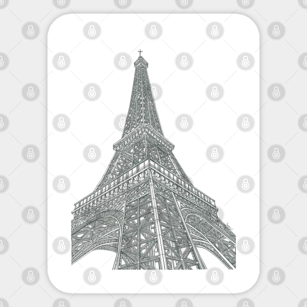EIFFEL TOWER Sticker by valery in the gallery